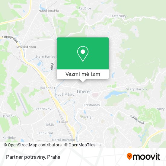 Partner potraviny mapa