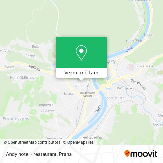 Andy hotel - restaurant mapa