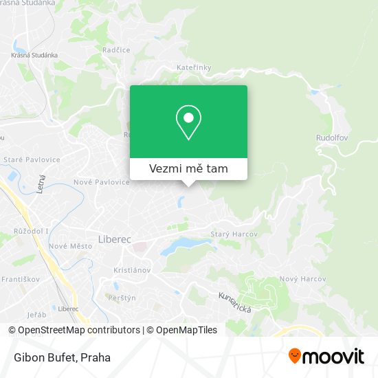 Gibon Bufet mapa