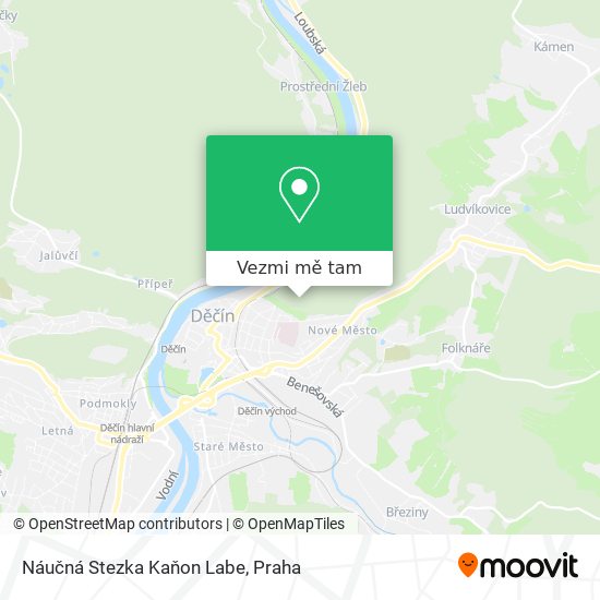 Náučná Stezka Kaňon Labe mapa