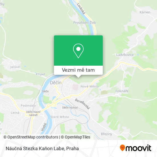 Náučná Stezka Kaňon Labe mapa