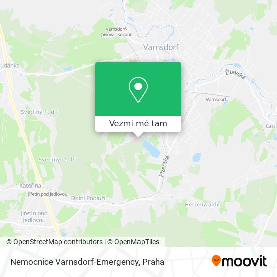 Nemocnice Varnsdorf-Emergency mapa