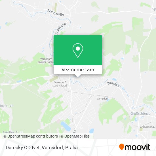 Dárečky OD Ivet, Varnsdorf mapa