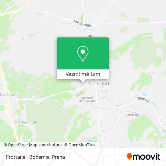 Frottana - Bohemia mapa