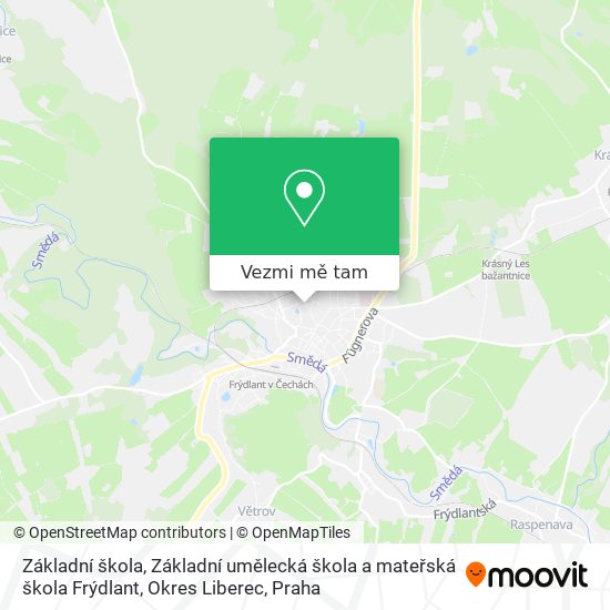 Základní škola, Základní umělecká škola a mateřská škola Frýdlant, Okres Liberec mapa