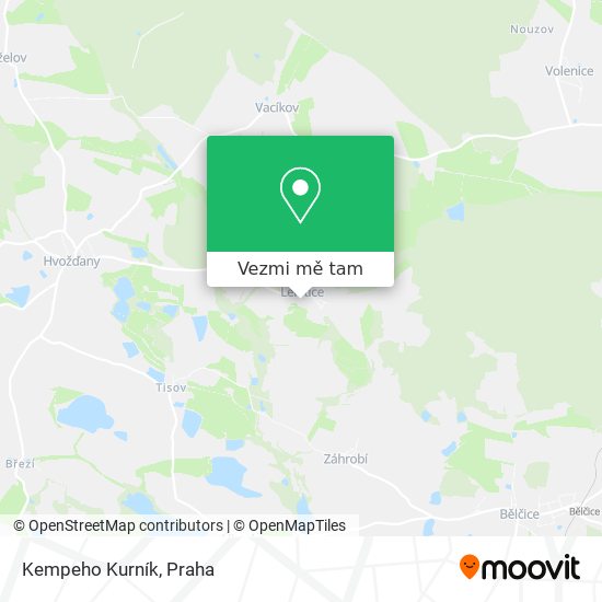 Kempeho Kurník mapa