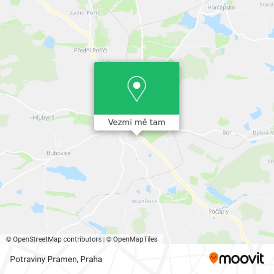 Potraviny Pramen mapa