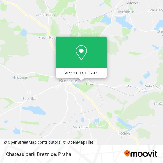 Chateau park Breznice mapa
