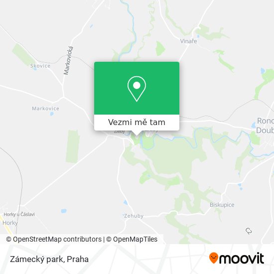 Zámecký park mapa