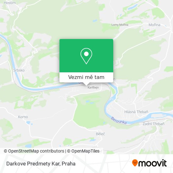 Darkove Predmety Kar mapa