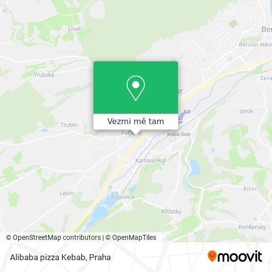 Alibaba pizza Kebab mapa