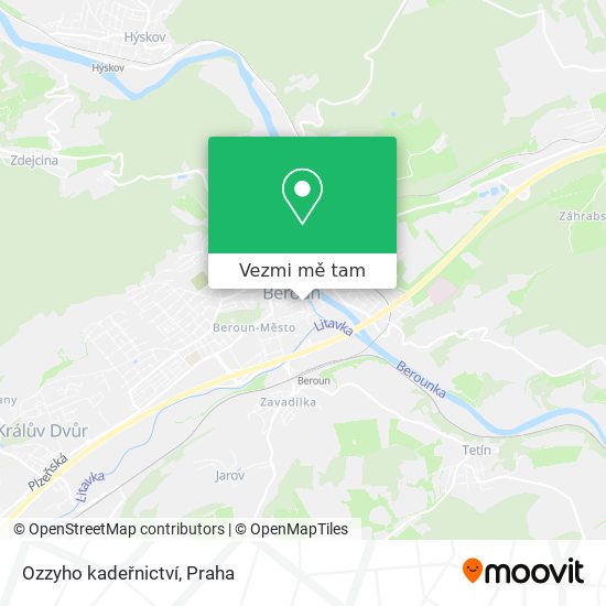 Ozzyho kadeřnictví mapa