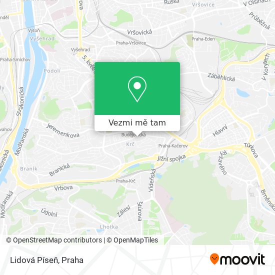 Lidová Píseň mapa