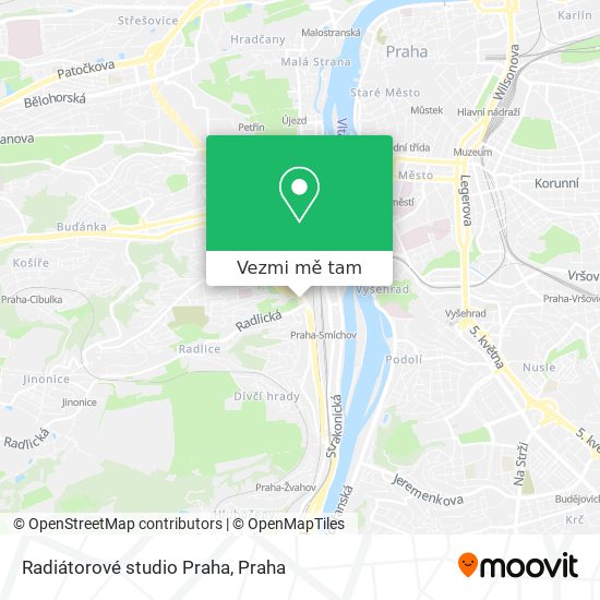 Radiátorové studio Praha mapa