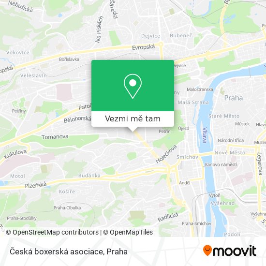 Česká boxerská asociace mapa