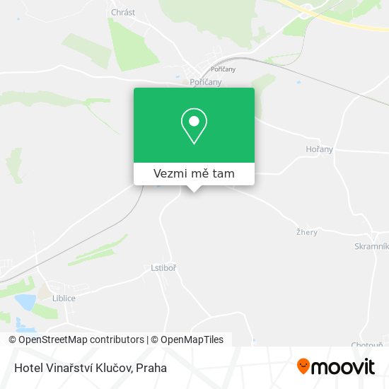 Hotel Vinařství Klučov mapa