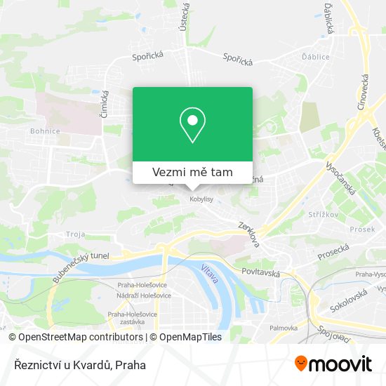 Řeznictví u Kvardů mapa