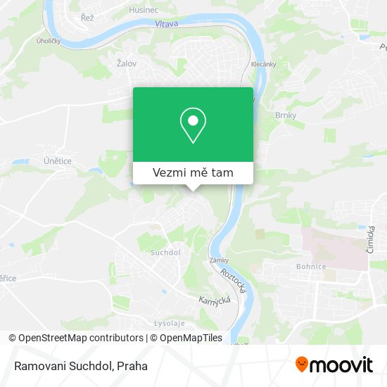 Ramovani Suchdol mapa