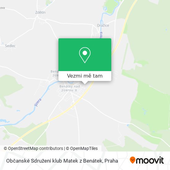 Občanské Sdružení klub Matek z Benátek mapa