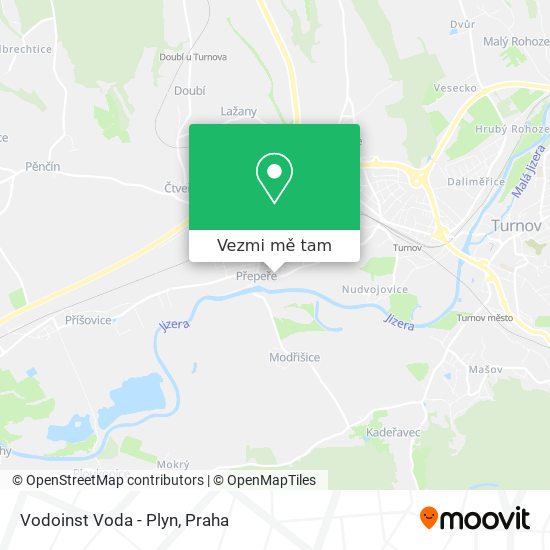 Vodoinst Voda - Plyn mapa