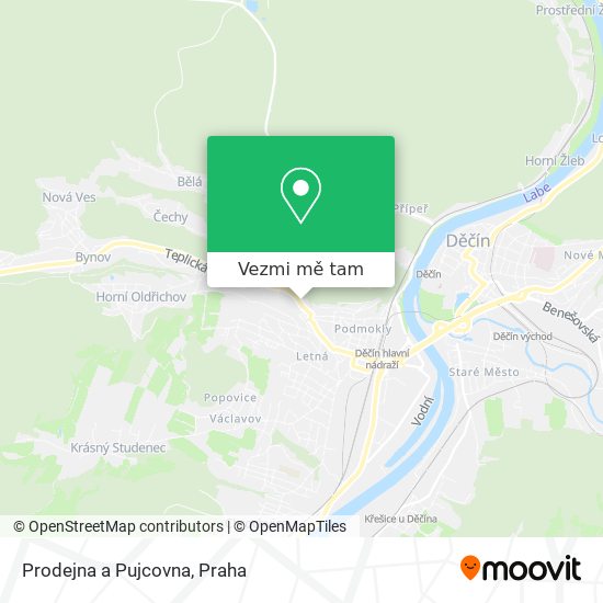 Prodejna a Pujcovna mapa