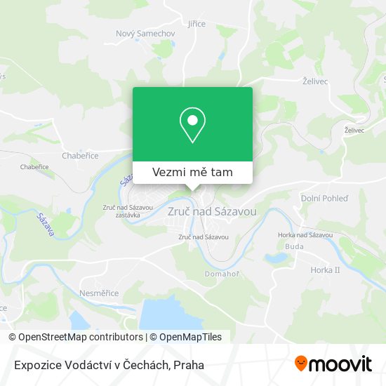Expozice Vodáctví v Čechách mapa