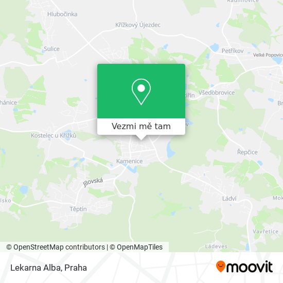 Lekarna Alba mapa