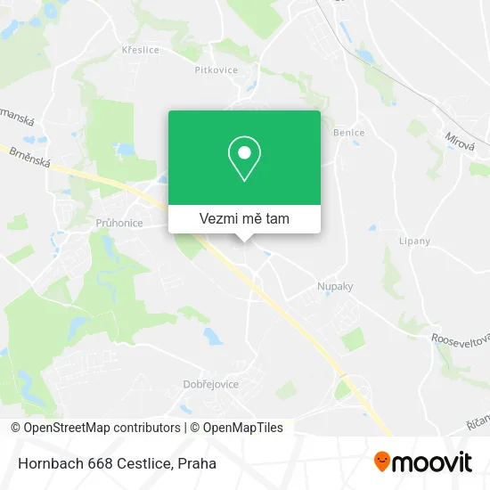 Hornbach 668 Cestlice mapa