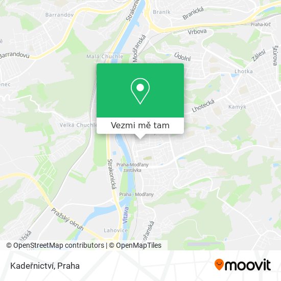 Kadeřnictví mapa