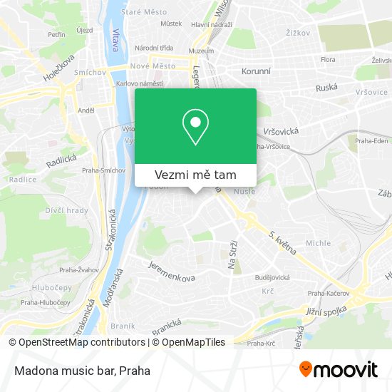 Madona music bar mapa
