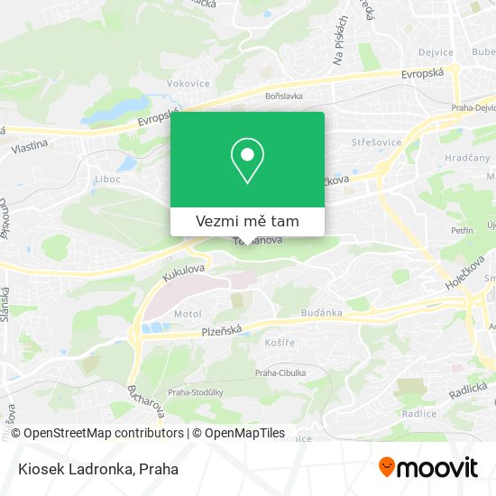 Kiosek Ladronka mapa