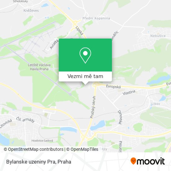 Bylanske uzeniny Pra mapa