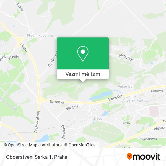 Obcerstveni Sarka 1 mapa