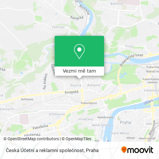 Česká Účetní a reklamní společnost mapa
