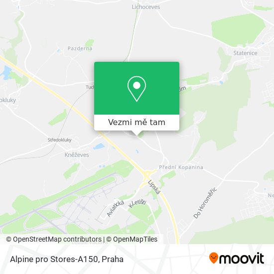 Alpine pro Stores-A150 mapa