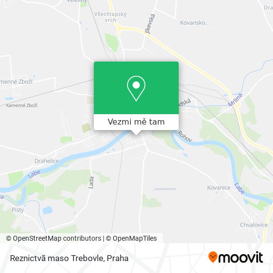 Reznictvã maso Trebovle mapa