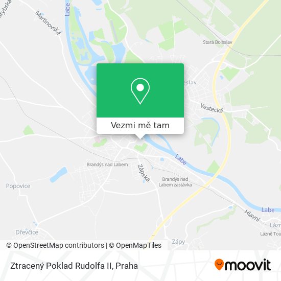 Ztracený Poklad Rudolfa II mapa