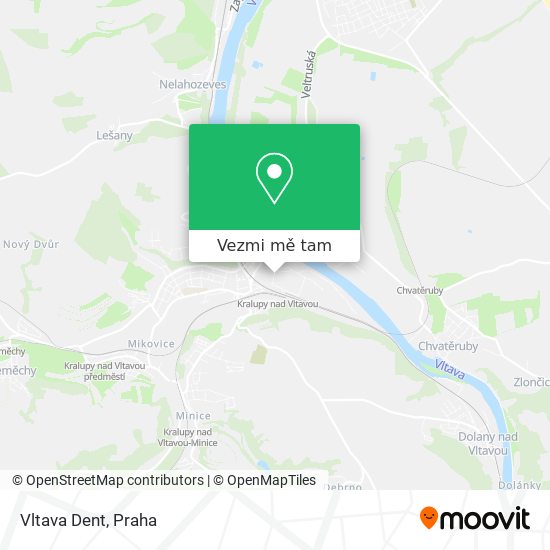 Vltava Dent mapa