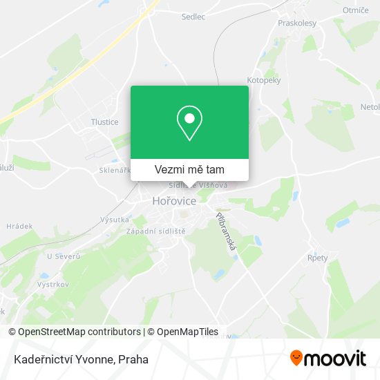 Kadeřnictví Yvonne mapa
