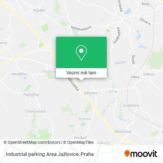 Industrial parking Area Jažlovice mapa