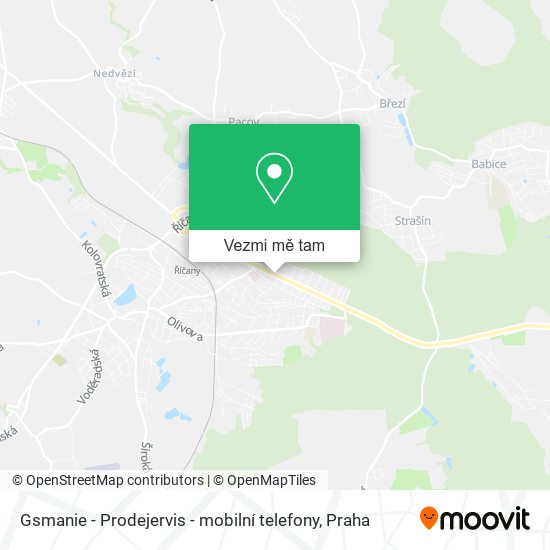 Gsmanie - Prodejervis - mobilní telefony mapa
