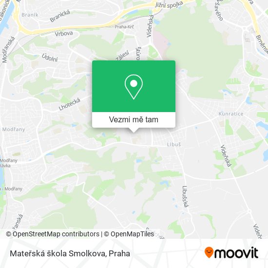 Mateřská škola Smolkova mapa