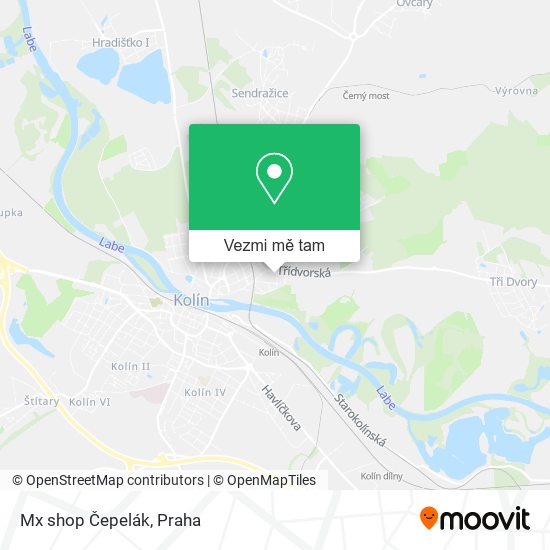 Mx shop Čepelák mapa