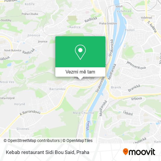 Kebab restaurant Sidi Bou Said mapa