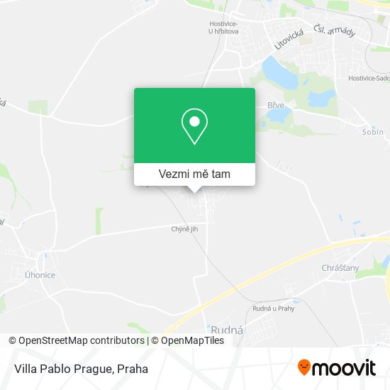 Villa Pablo Prague mapa