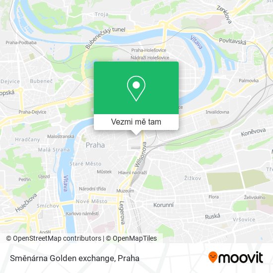 Směnárna Golden exchange mapa