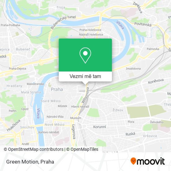 Green Motion mapa