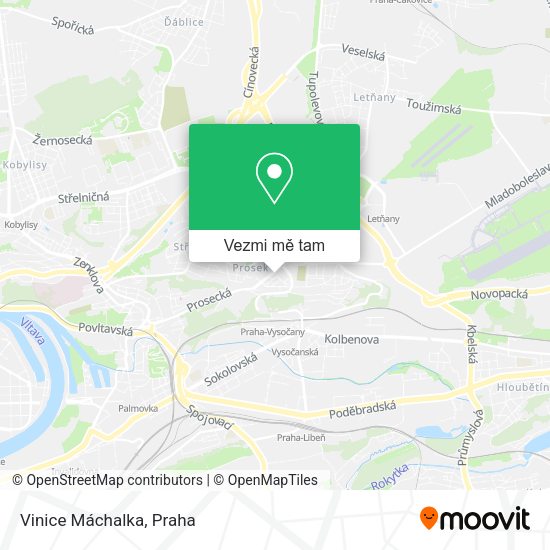 Vinice Máchalka mapa