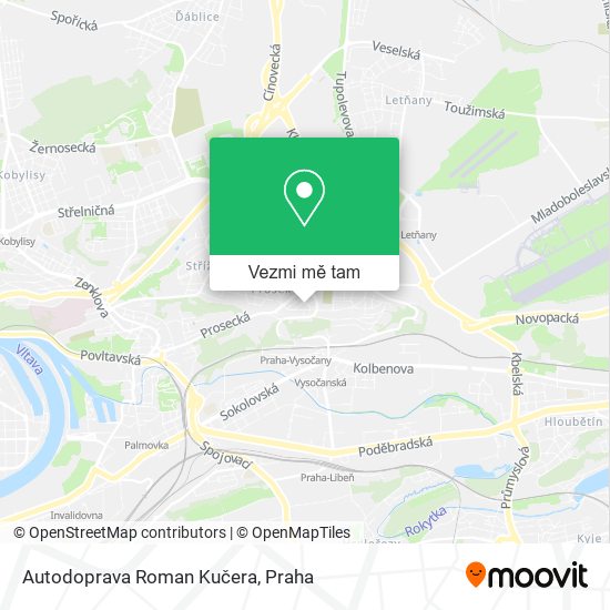 Autodoprava Roman Kučera mapa