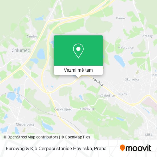Eurowag & Kjb Čerpací stanice Havířská mapa